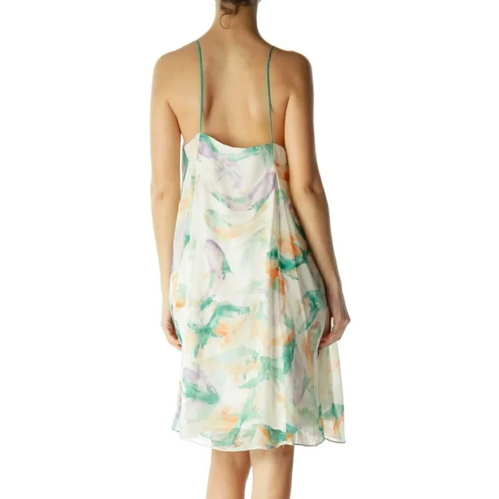 philosophy Beige Green Watercolor Day Dress - Picture 2 of 3